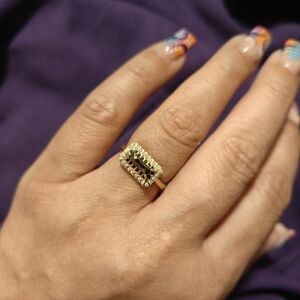 Fragrent Jewels Wicked Gold Studded Ring Size 8
